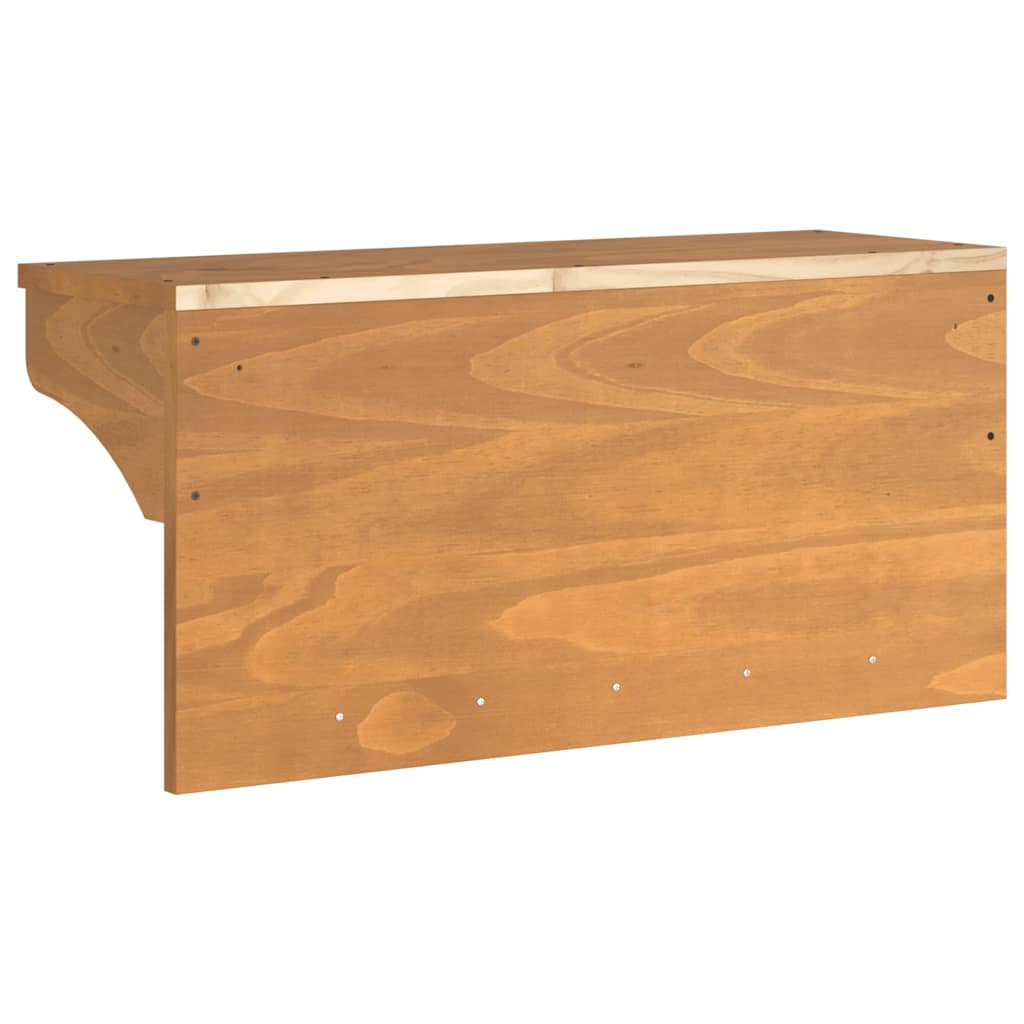 vidaXL Appendiabiti da Parete SANDNES 87x30x42 cm in Legno di Pino