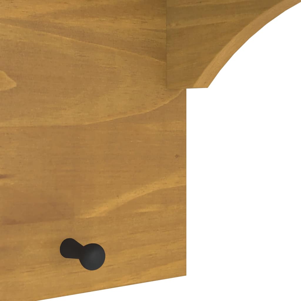 Appendiabiti da Parete SANDNES 87x30x42 cm in Legno di Pino 4010473