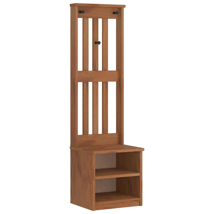 Albero da Ingresso SANDNES 45x40x159,5 cm in Legno di Pino 4010478