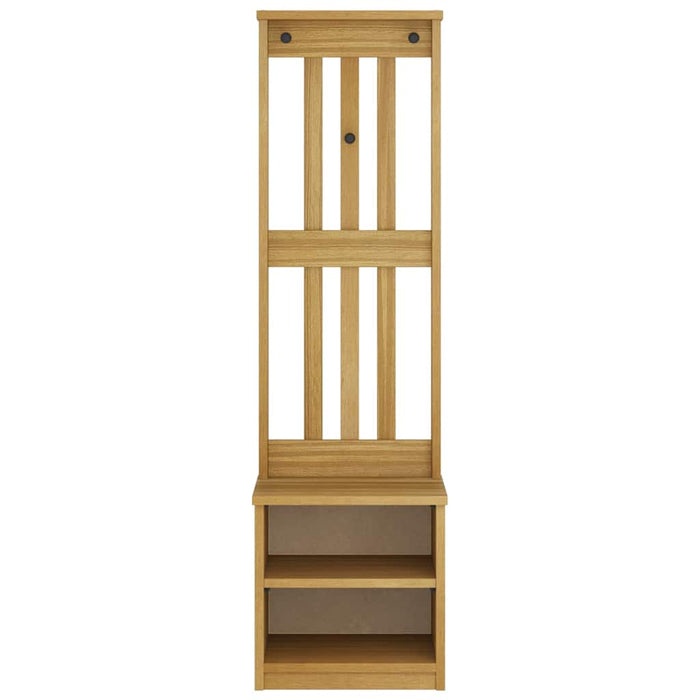vidaXL Albero da Ingresso SANDNES 45x40x159,5 cm in Legno di Pino