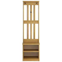 Albero da Ingresso SANDNES 45x40x159,5 cm in Legno di Pino 4010479