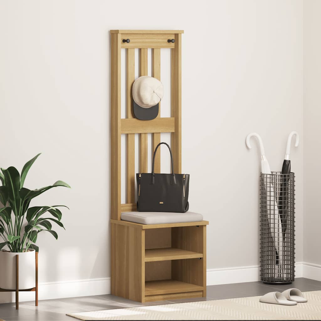 vidaXL Albero da Ingresso SANDNES 45x40x159,5 cm in Legno di Pino