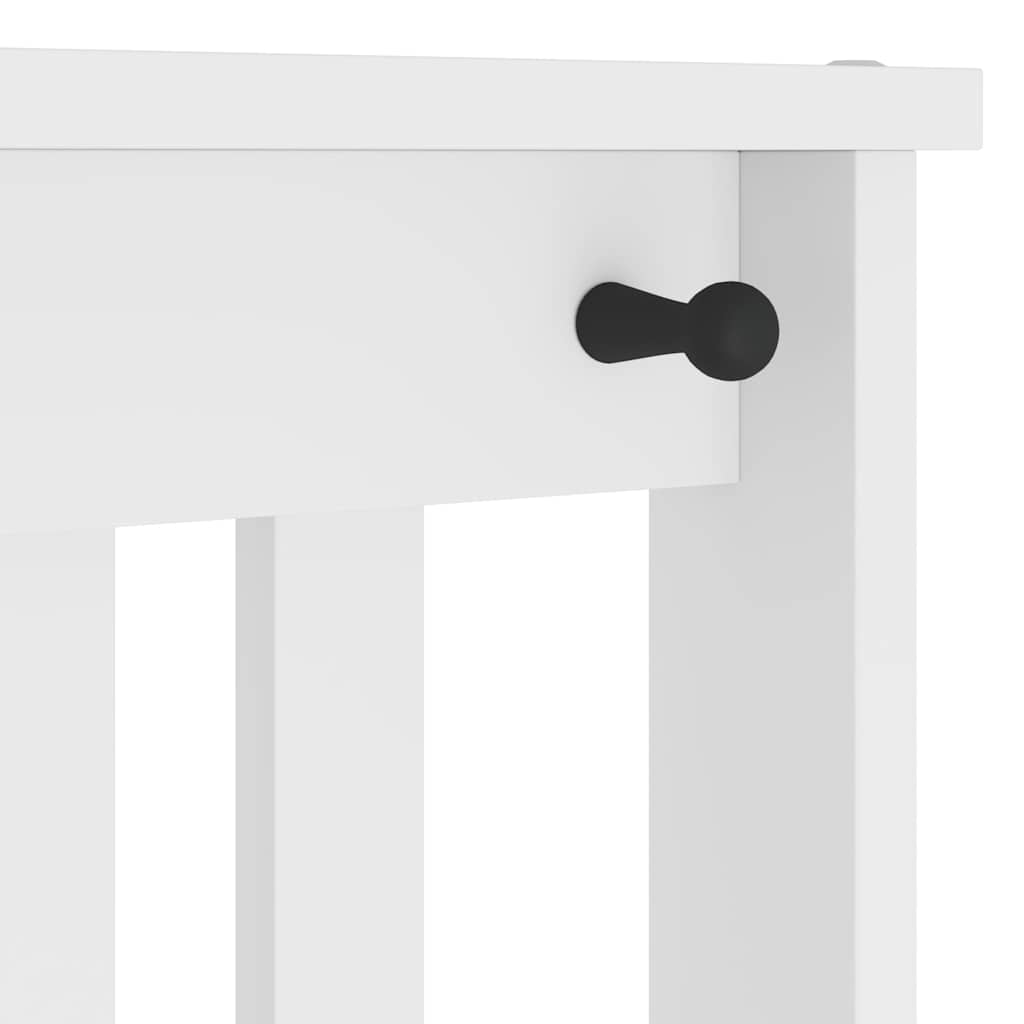 Albero da Ingresso SANDNES Bianco 45x40x159,5 cm Legno di Pino