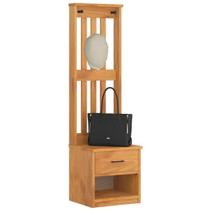 Albero da Ingresso SANDNES 45x40x159,5 cm in Legno di Pino 4010481