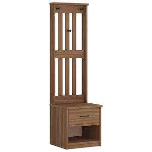 Albero da Ingresso SANDNES 45x40x159,5 cm in Legno di Pino