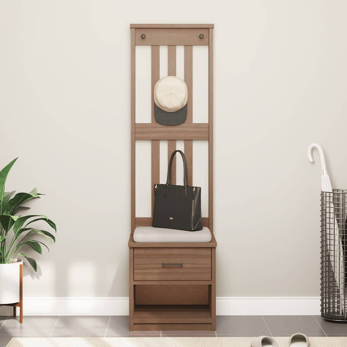 Albero da Ingresso SANDNES 45x40x159,5 cm in Legno di Pino