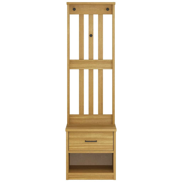 Albero da Ingresso SANDNES 45x40x159,5 cm in Legno di Pino 4010482