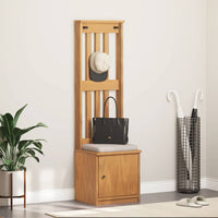 Albero da Ingresso SANDNES 45x40x159,5 cm in Legno di Pino 4010484