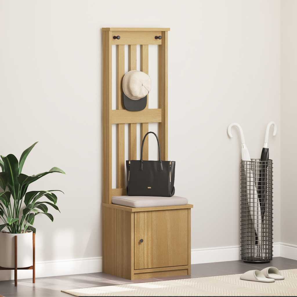 vidaXL Albero da Ingresso SANDNES 45x40x159,5 cm in Legno di Pino