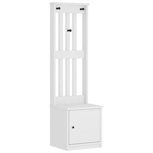 vidaXL Albero da Ingresso SANDNES Bianco 45x40x159,5 cm Legno di Pino