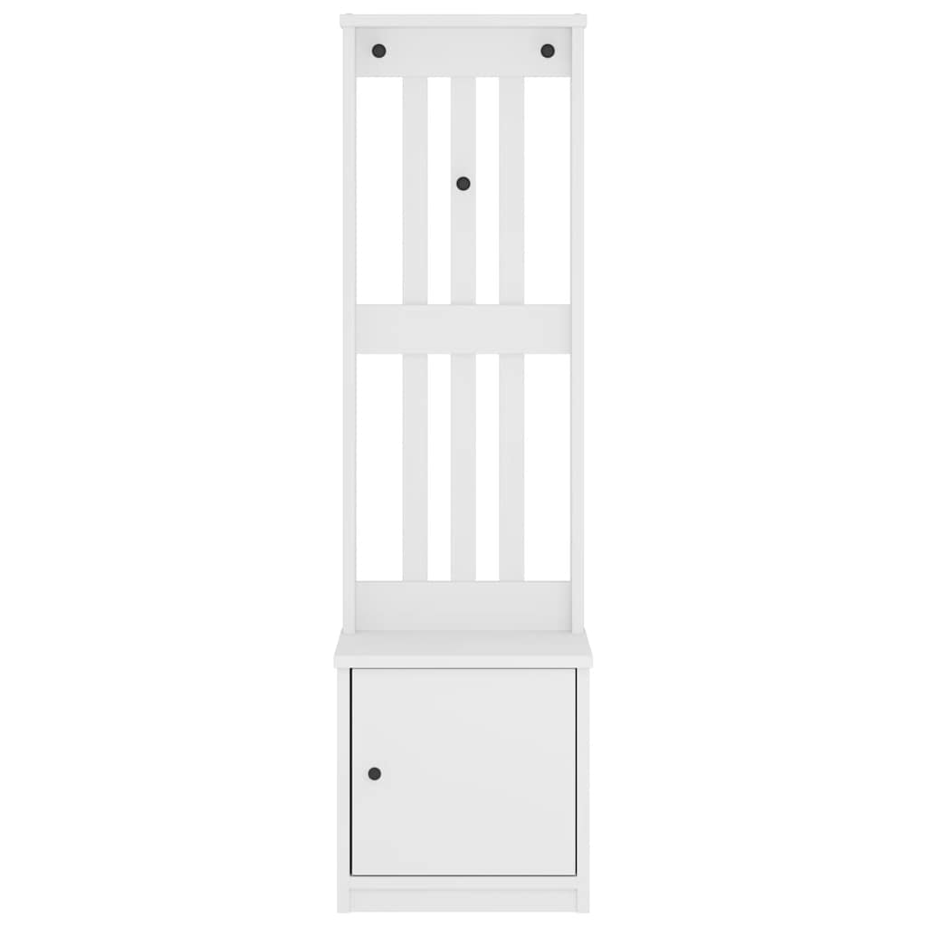 Albero da Ingresso SANDENS Bianco 45x40x159,5 cm Legno di Pino 4010486