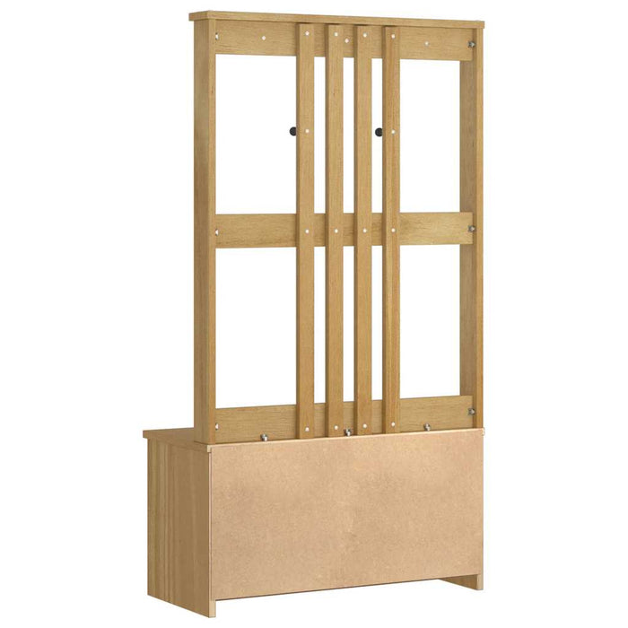 vidaXL Albero da Ingresso SANDNES 87x40x159,5 cm in Legno di Pino
