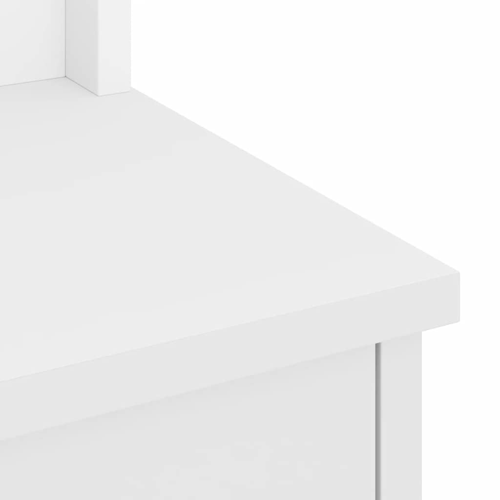 vidaXL Albero da Ingresso SANDNES Bianco 87x40x159,5 cm Legno di Pino