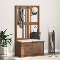 Albero da Ingresso SANDNES 87x40x159,5 cm in Legno di Pino