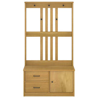 Albero da Ingresso SANDNES 87x40x159,5 cm in Legno di Pino 4010494