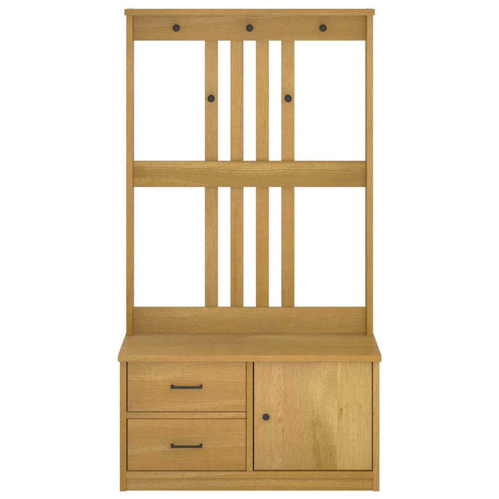 Albero da Ingresso SANDNES 87x40x159,5 cm in Legno di Pino 4010494