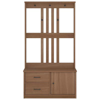 Albero da Ingresso SANDNES 87x40x159,5 cm in Legno di Pino