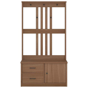 Albero da Ingresso SANDNES 87x40x159,5 cm in Legno di Pino