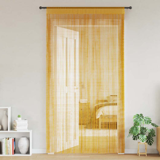 Tende a Filo 2 pz Oro 100x250 cm 4102035