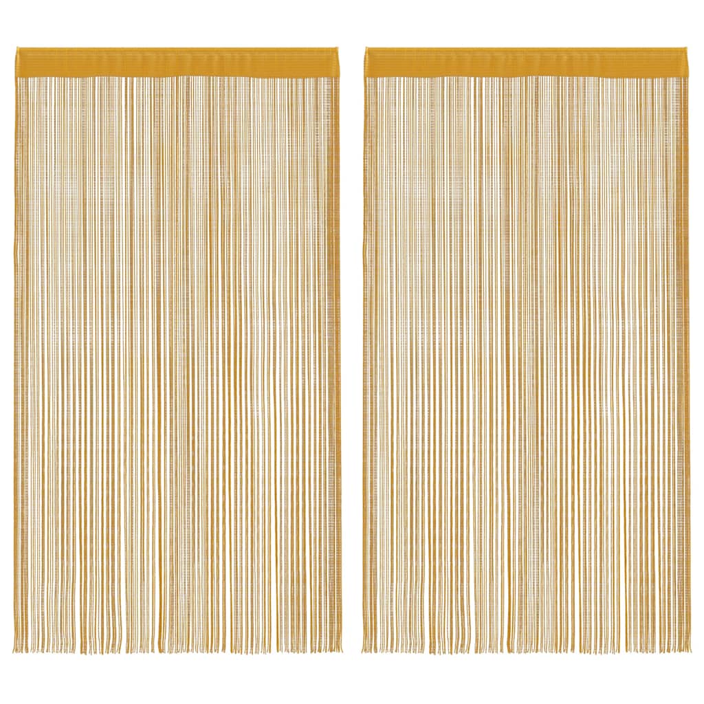 Tende a Filo 2 pz Oro 140x250 cm 4102036