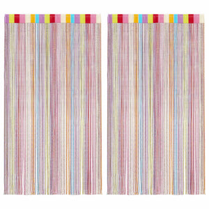 Tende a Filo 2 pz Multicolore 100x250 cm 4102037