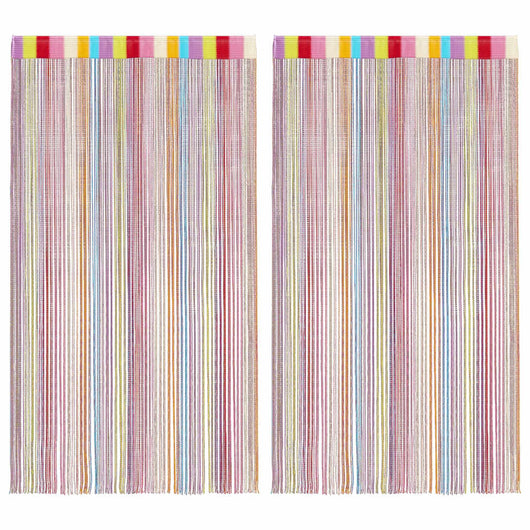 Tende a Filo 2 pz Multicolore 100x250 cm 4102037