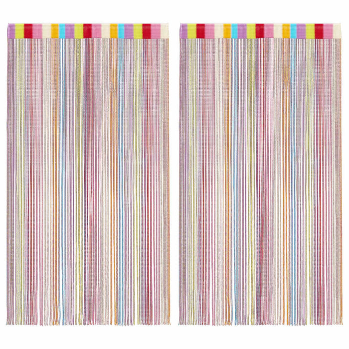 Tende a Filo 2 pz Multicolore 140x250 cm 4102038
