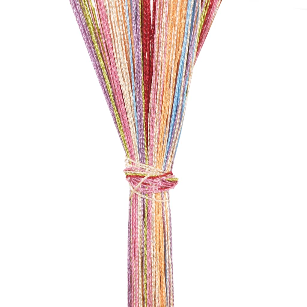 vidaXL Tende a Filo 2 pz Multicolore 140x250 cm