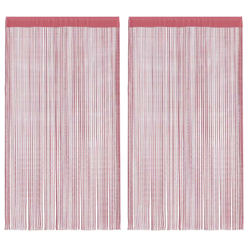Tende a Filo 2 pz Rosa 100x250 cm 4102041