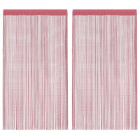 Tende a Filo 2 pz Rosa 100x250 cm 4102041