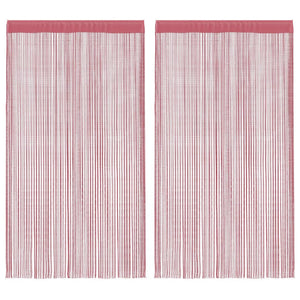 Tende a Filo 2 pz Rosa 100x250 cm 4102041