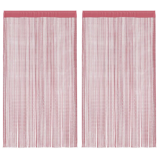 vidaXL Tende a Filo 2 pz Rosa 100x250 cm