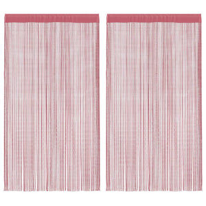 Tende a Filo 2 pz Rosa 140x250 cm 4102042