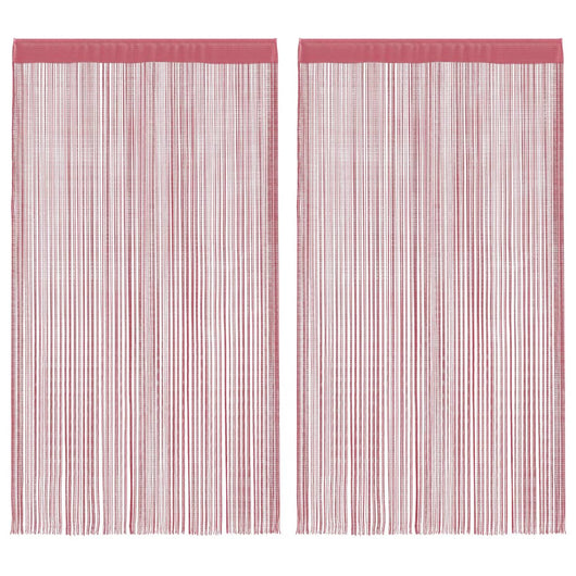 vidaXL Tende a Filo 2 pz Rosa 140x250 cm