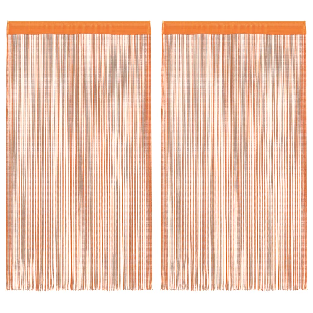 Tende a Filo 2 pz Arancio 100x250 cm 4102043