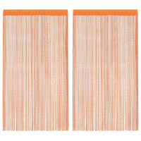 Tende a Filo 2 pz Arancio 100x250 cm 4102043