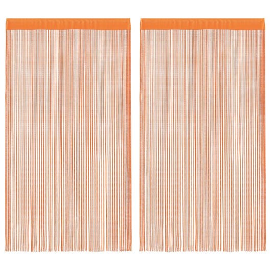 Tende a Filo 2 pz Arancio 100x250 cm 4102043