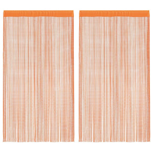 vidaXL Tende a Filo 2 pz Arancio 100x250 cm