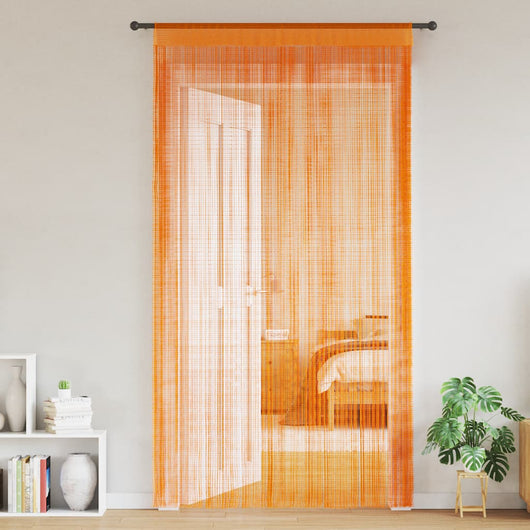 Tende a Filo 2 pz Arancio 100x250 cm 4102043