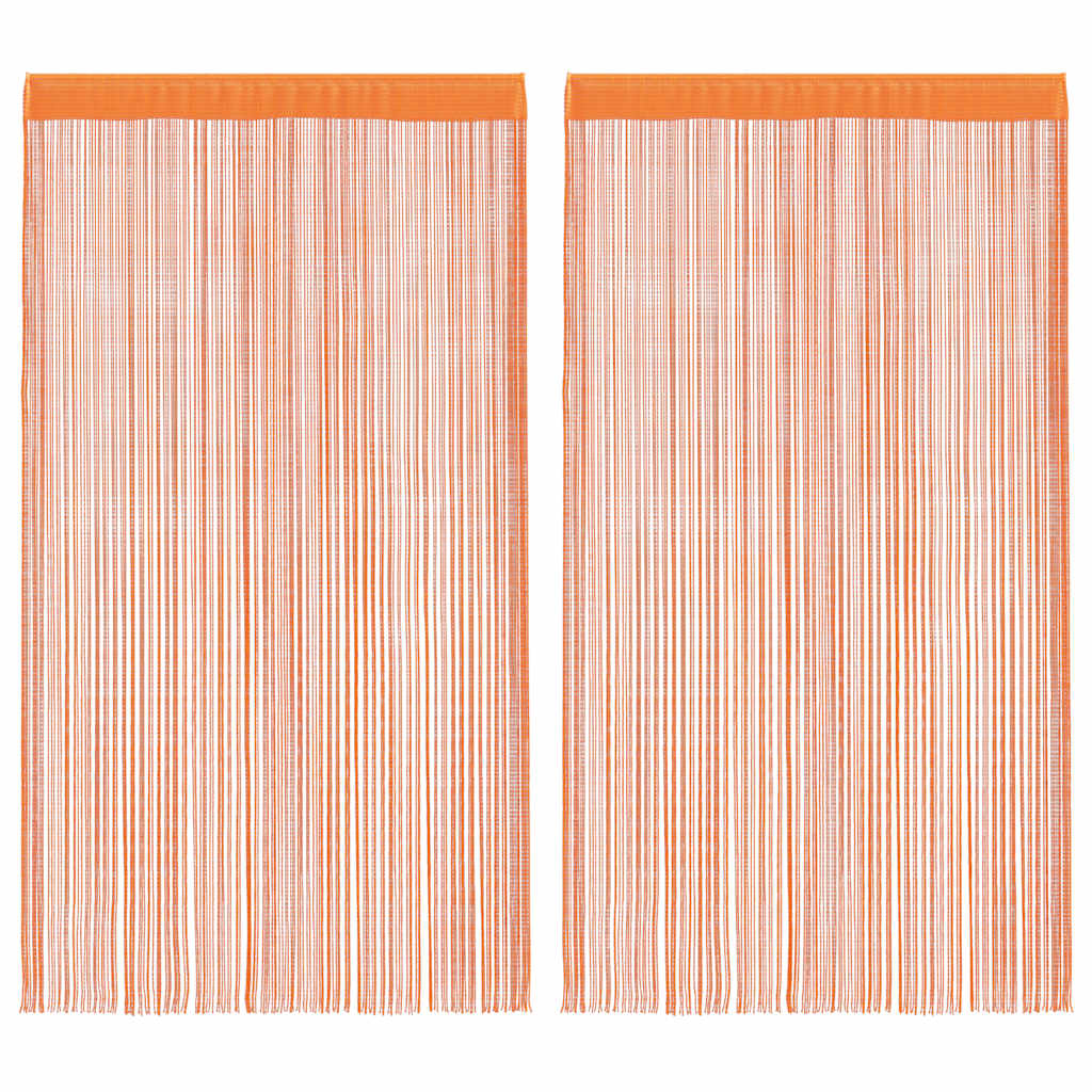 Tende a Filo 2 pz Arancio 140x250 cm 4102044