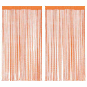 Tende a Filo 2 pz Arancio 140x250 cm 4102044