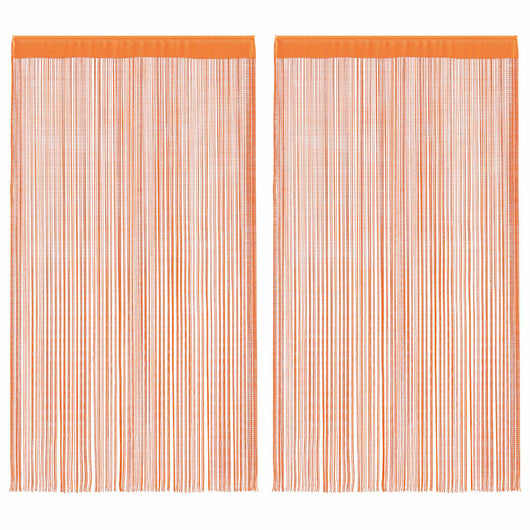 Tende a Filo 2 pz Arancio 140x250 cm 4102044