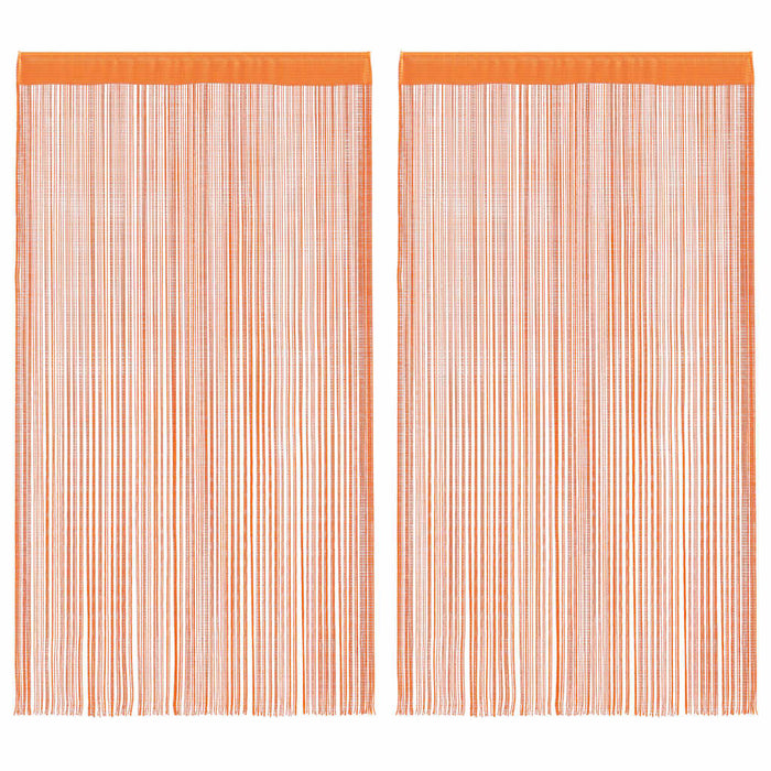 Tende a Filo 2 pz Arancio 140x250 cm 4102044