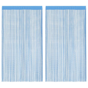Tende a Filo 2 pz Azzurro 100x250 cm 4102045