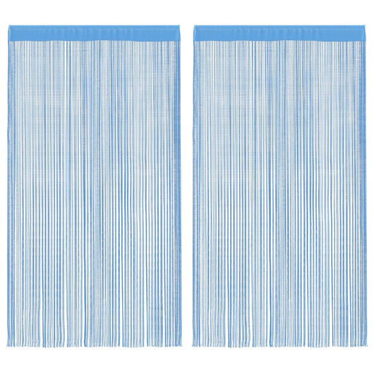 vidaXL Tende a Filo 2 pz Azzurro 140x250 cm