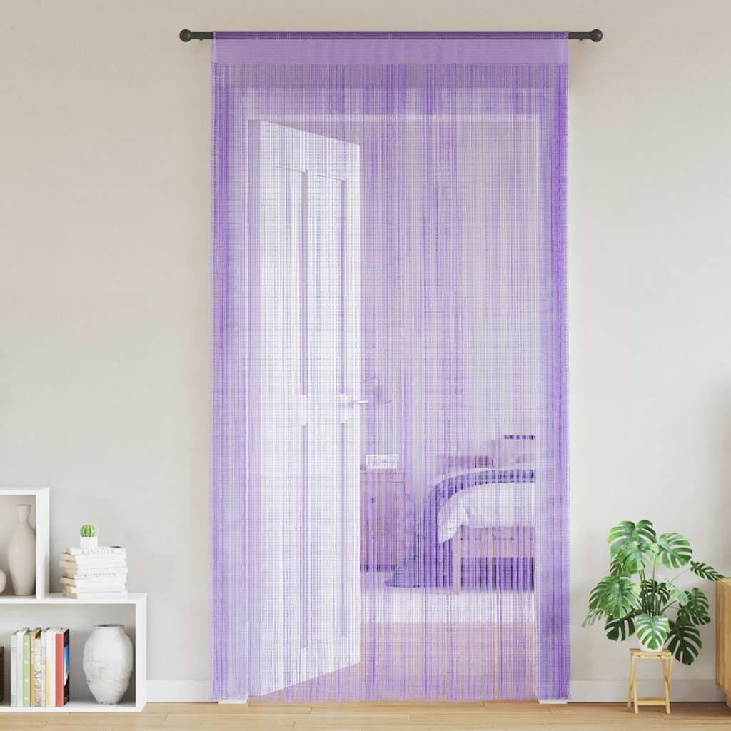 Tende a Filo 2 pz Viola 100x250 cm 4102047