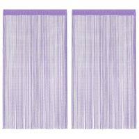 vidaXL Tende a Filo 2 pz Viola 140x250 cm
