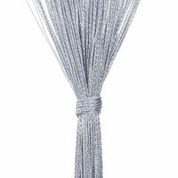 Tende a Filo 2 pz Grigio Chiaro 100x250 cm 4102049