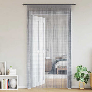 Tende a Filo 2 pz Grigio Chiaro 100x250 cm 4102049