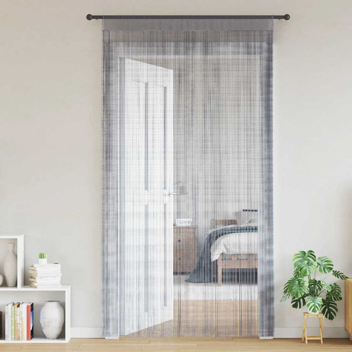 Tende a Filo 2 pz Grigio Chiaro 100x250 cm 4102049